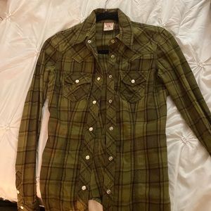 Army green flannel